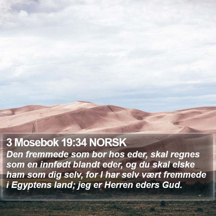 3 Mosebok 19:34 NORSK Bible Study