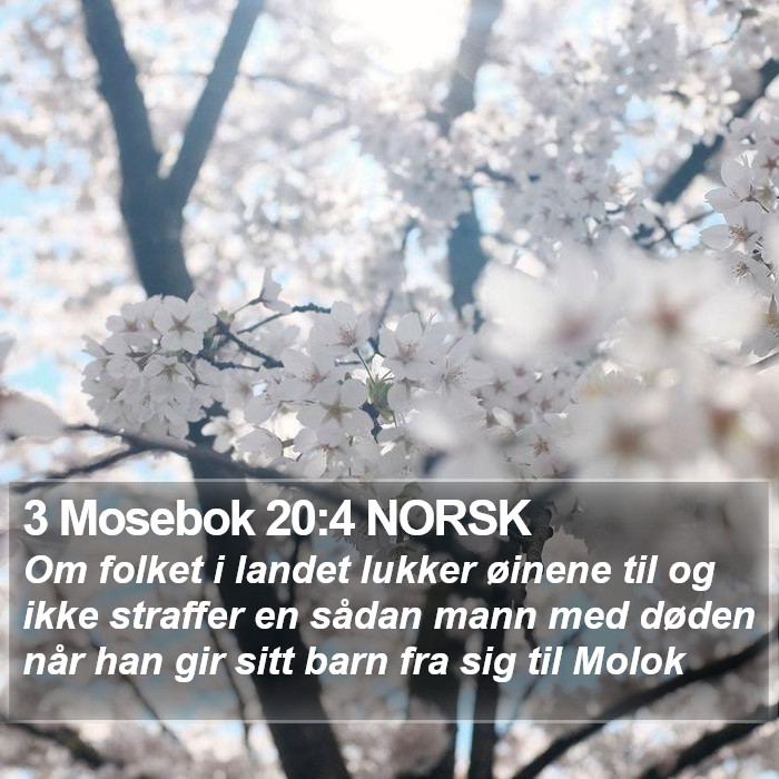 3 Mosebok 20:4 NORSK Bible Study