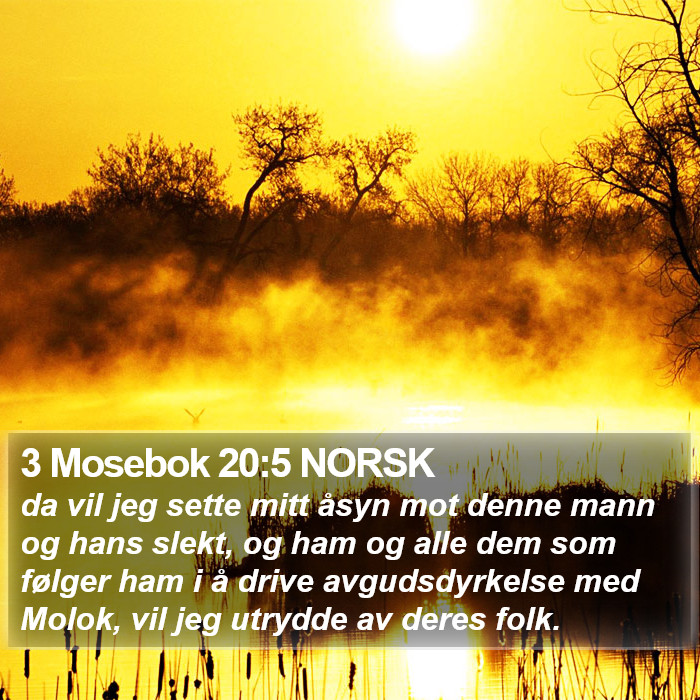 3 Mosebok 20:5 NORSK Bible Study