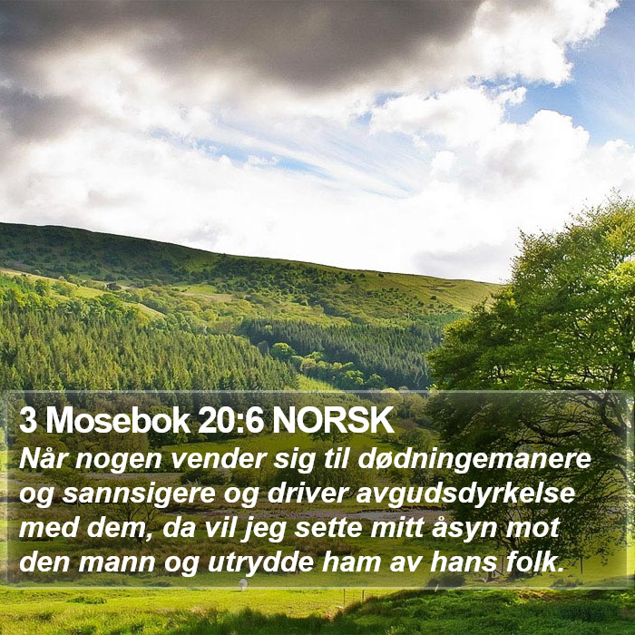 3 Mosebok 20:6 NORSK Bible Study