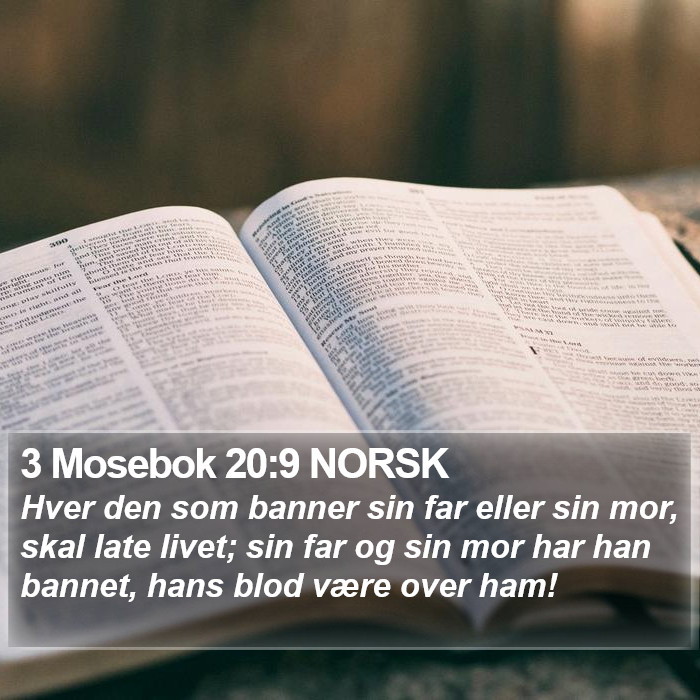 3 Mosebok 20:9 NORSK Bible Study