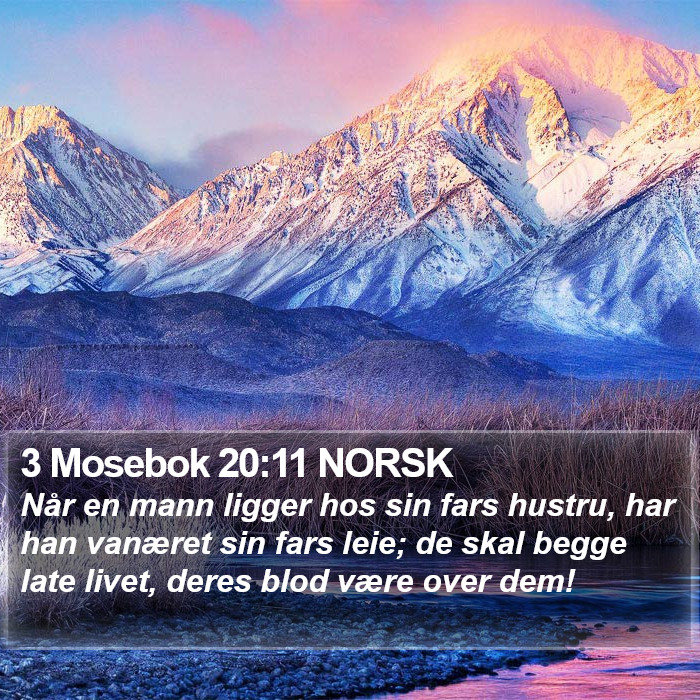 3 Mosebok 20:11 NORSK Bible Study