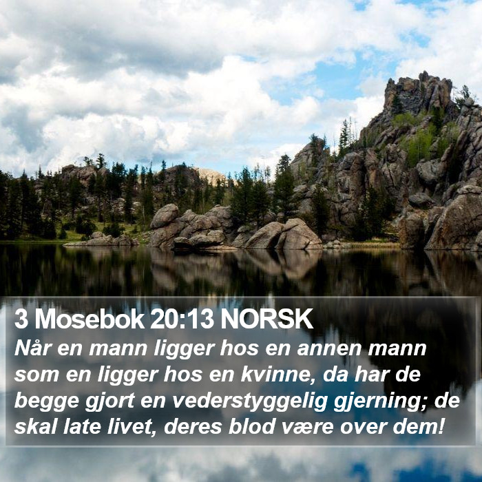 3 Mosebok 20:13 NORSK Bible Study