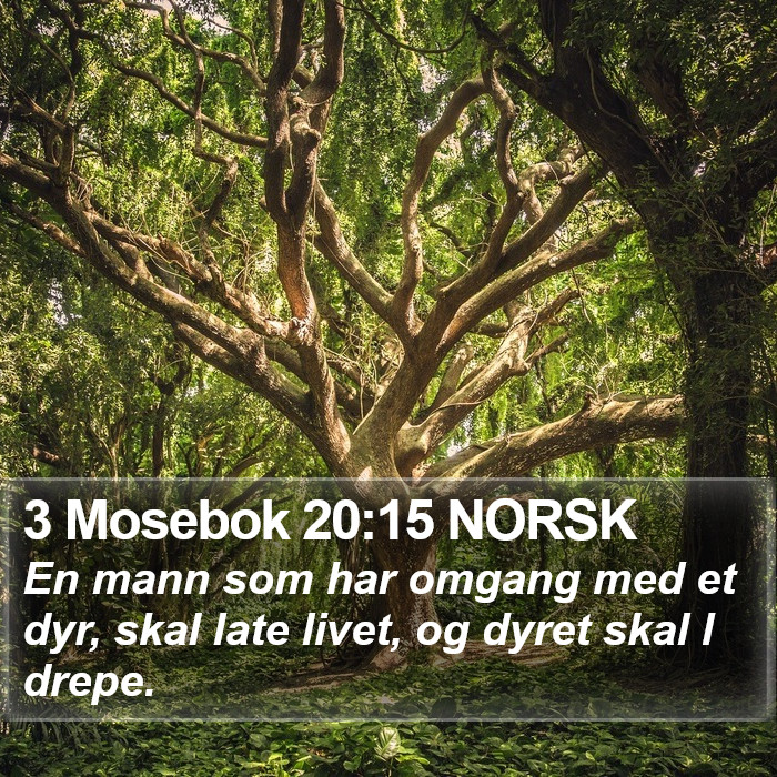 3 Mosebok 20:15 NORSK Bible Study