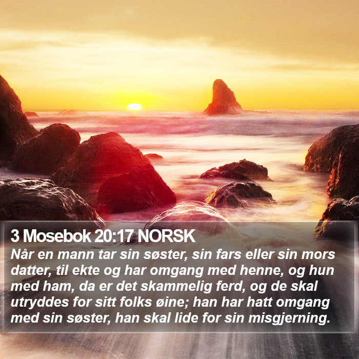 3 Mosebok 20:17 NORSK Bible Study