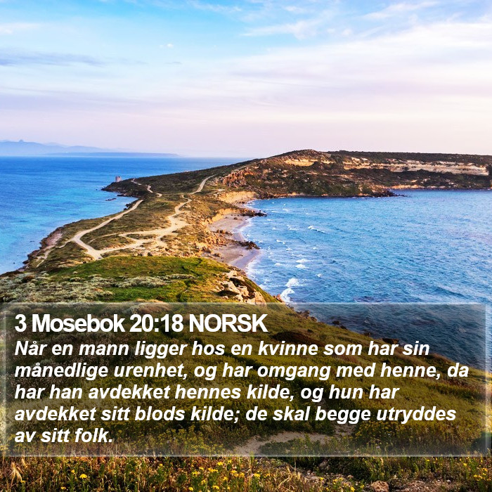 3 Mosebok 20:18 NORSK Bible Study