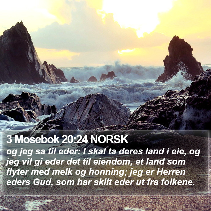 3 Mosebok 20:24 NORSK Bible Study