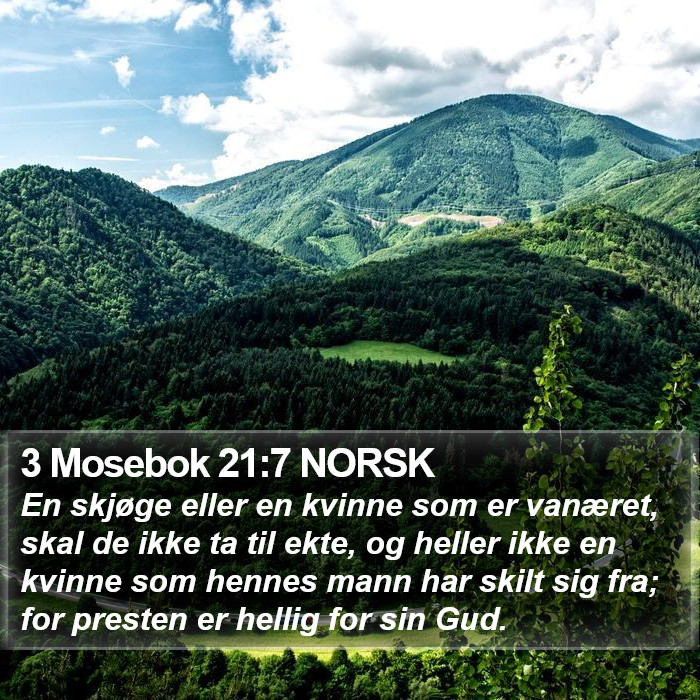 3 Mosebok 21:7 NORSK Bible Study