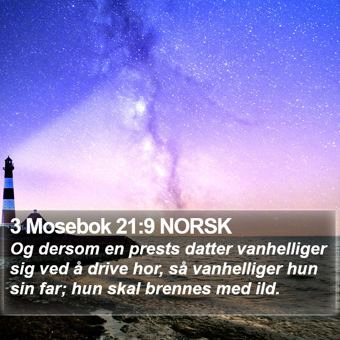 3 Mosebok 21:9 NORSK Bible Study