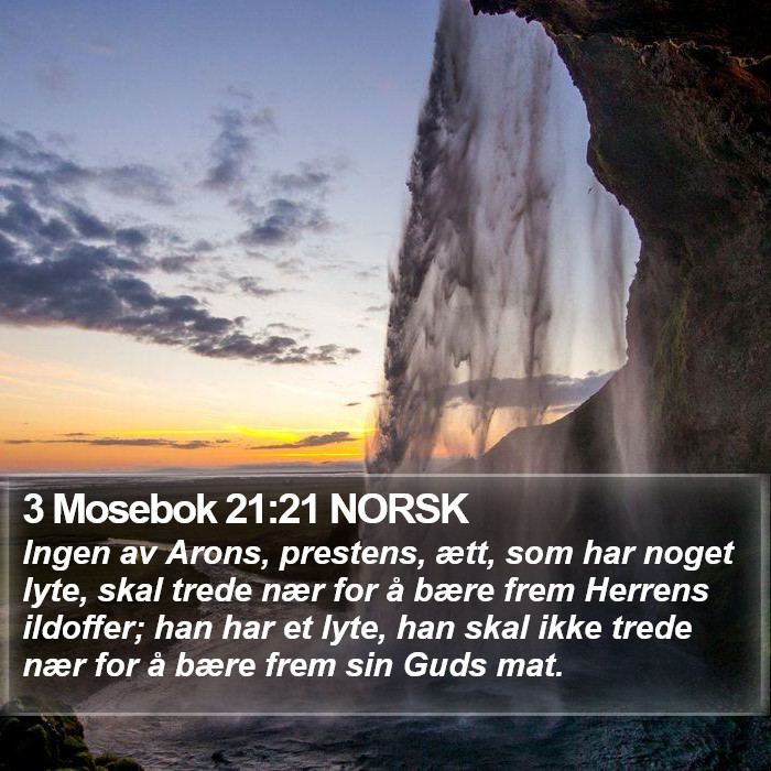 3 Mosebok 21:21 NORSK Bible Study