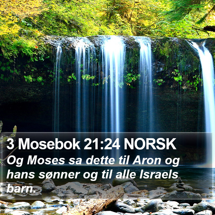 3 Mosebok 21:24 NORSK Bible Study