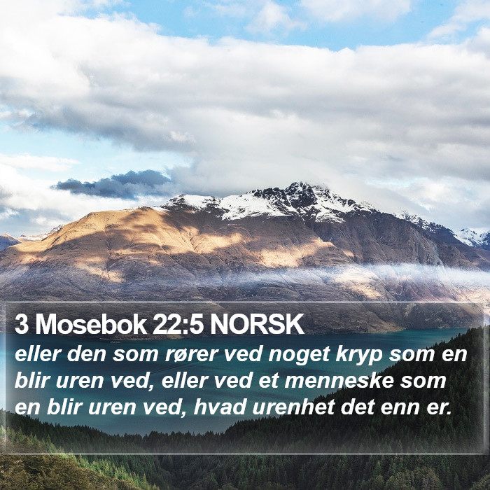 3 Mosebok 22:5 NORSK Bible Study