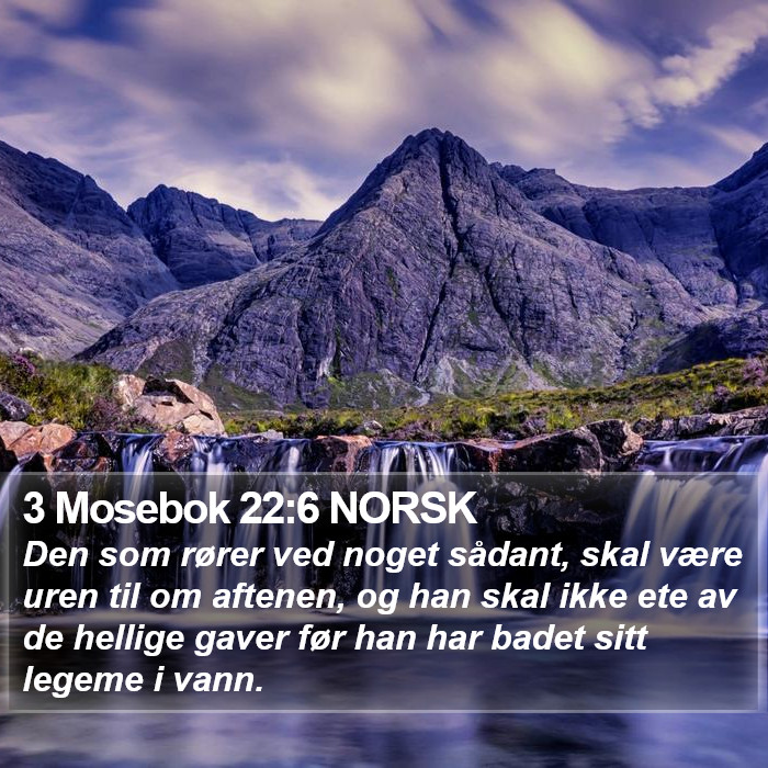 3 Mosebok 22:6 NORSK Bible Study