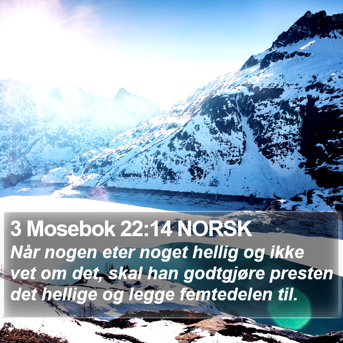 3 Mosebok 22:14 NORSK Bible Study