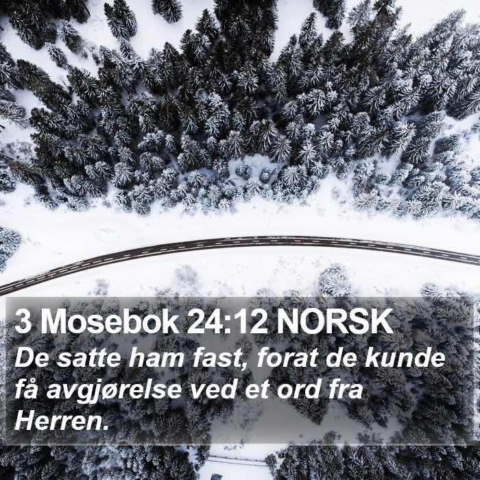 3 Mosebok 24:12 NORSK Bible Study