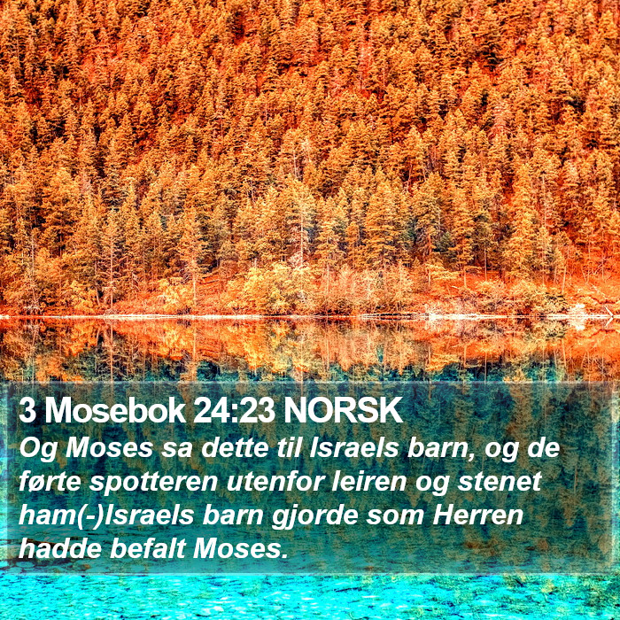 3 Mosebok 24:23 NORSK Bible Study