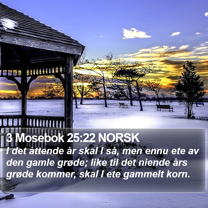 3 Mosebok 25:22 NORSK Bible Study