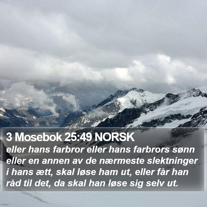 3 Mosebok 25:49 NORSK Bible Study