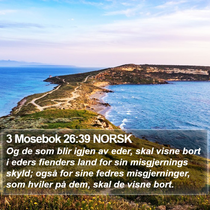 3 Mosebok 26:39 NORSK Bible Study