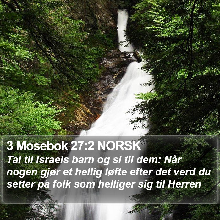 3 Mosebok 27:2 NORSK Bible Study