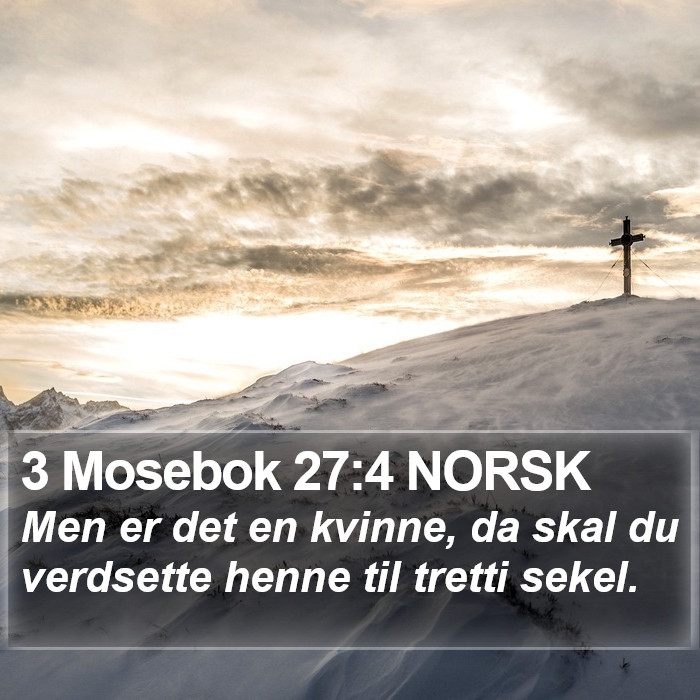 3 Mosebok 27:4 NORSK Bible Study