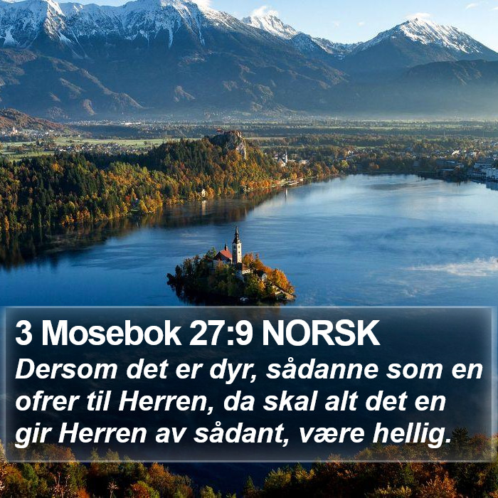 3 Mosebok 27:9 NORSK Bible Study