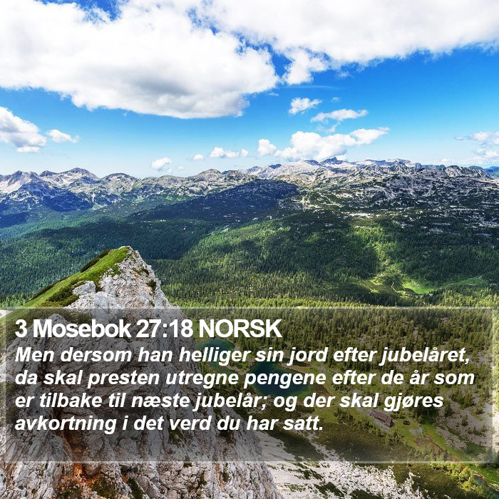 3 Mosebok 27:18 NORSK Bible Study