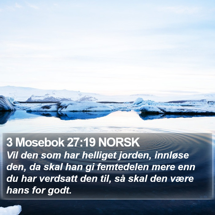 3 Mosebok 27:19 NORSK Bible Study