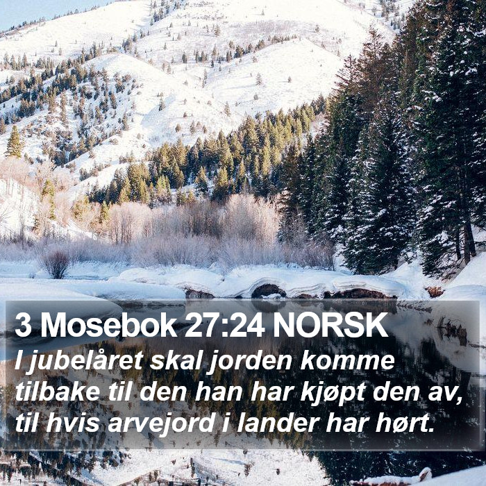 3 Mosebok 27:24 NORSK Bible Study