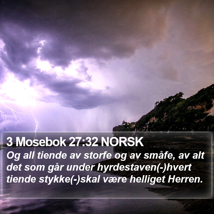 3 Mosebok 27:32 NORSK Bible Study