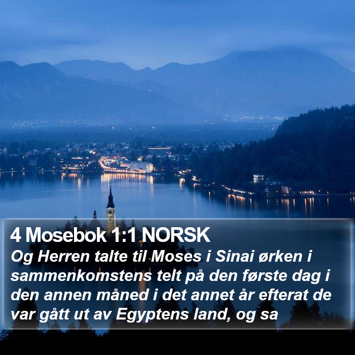 4 Mosebok 1:1 NORSK Bible Study