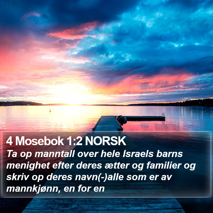 4 Mosebok 1:2 NORSK Bible Study