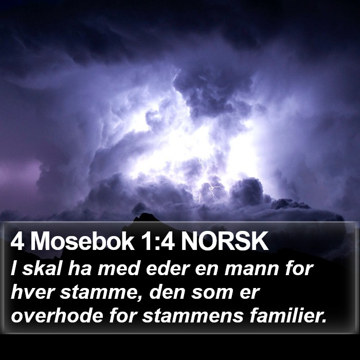 4 Mosebok 1:4 NORSK Bible Study