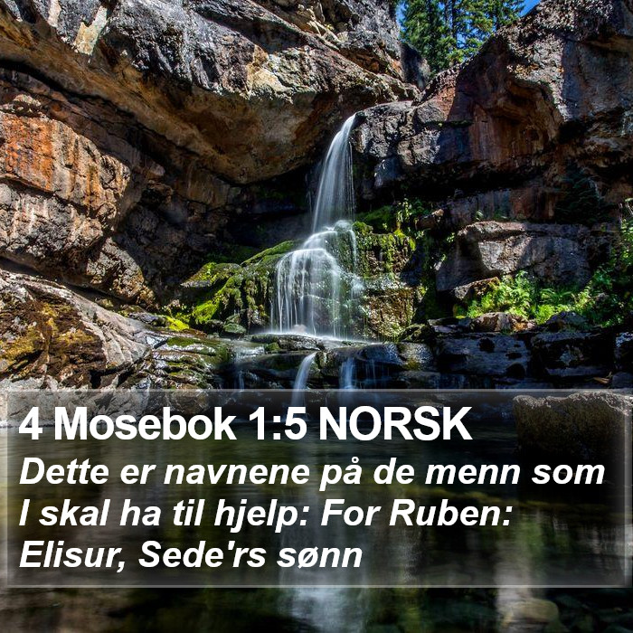 4 Mosebok 1:5 NORSK Bible Study