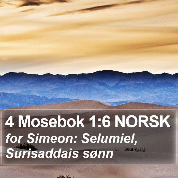 4 Mosebok 1:6 NORSK Bible Study