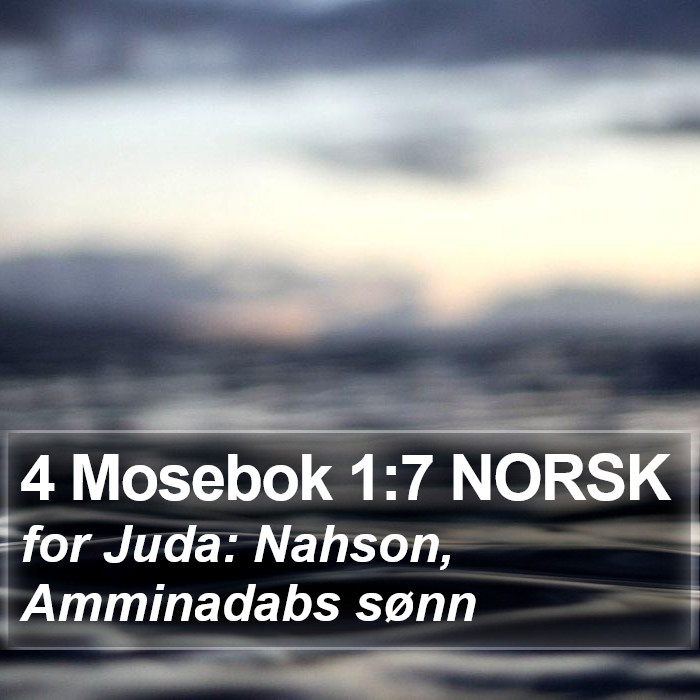 4 Mosebok 1:7 NORSK Bible Study