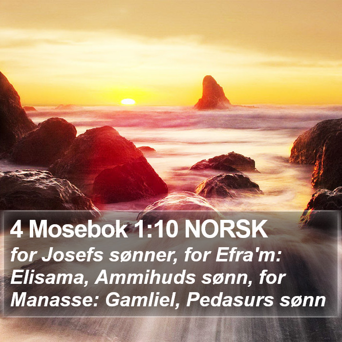 4 Mosebok 1:10 NORSK Bible Study