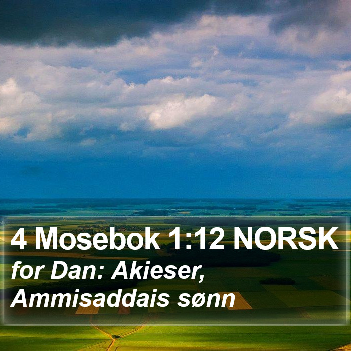 4 Mosebok 1:12 NORSK Bible Study