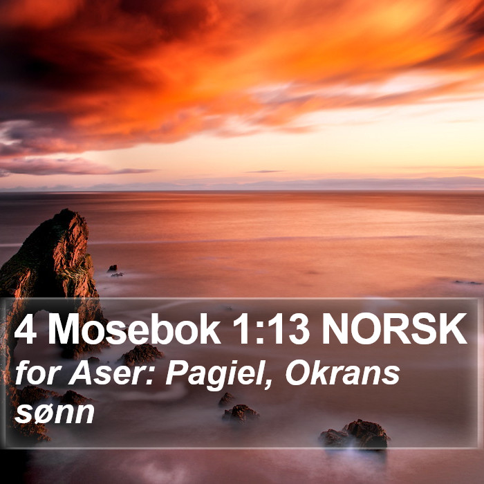 4 Mosebok 1:13 NORSK Bible Study