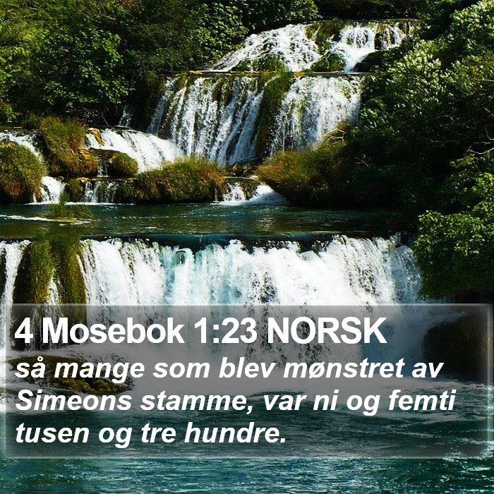 4 Mosebok 1:23 NORSK Bible Study