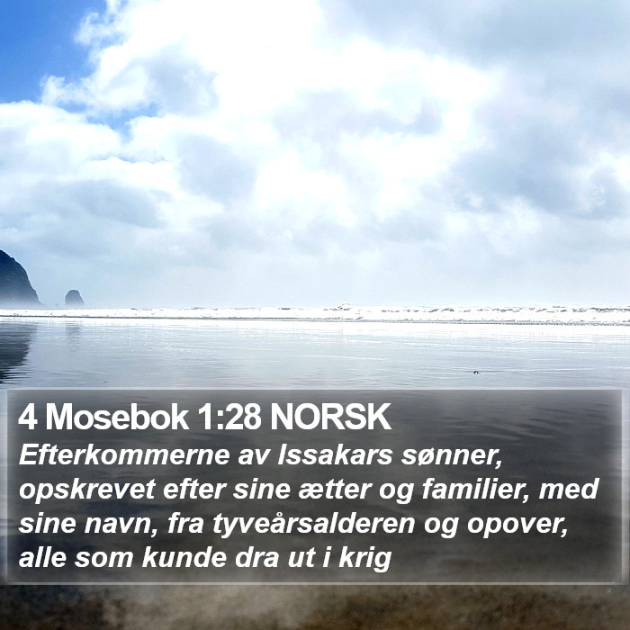 4 Mosebok 1:28 NORSK Bible Study