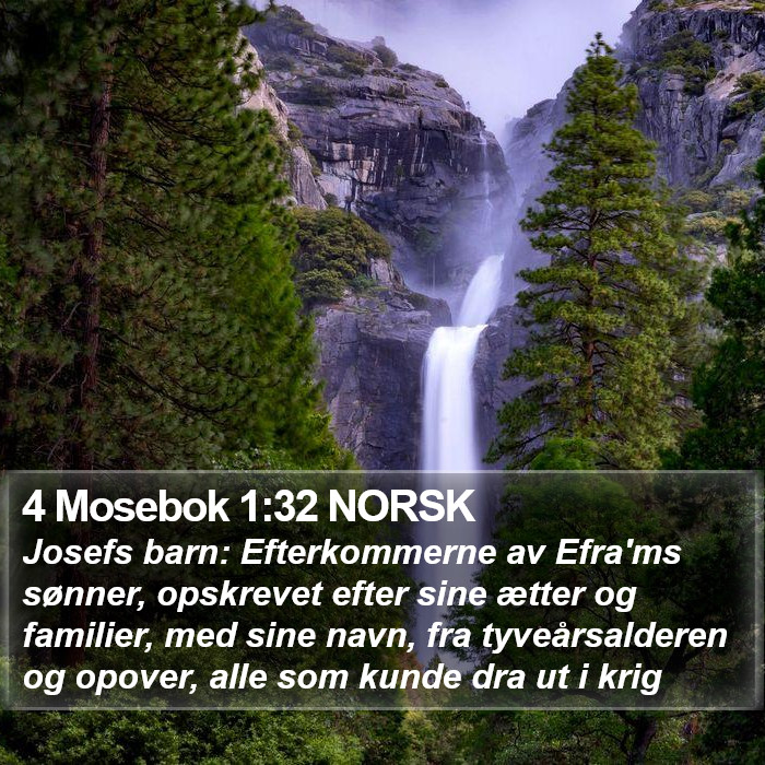 4 Mosebok 1:32 NORSK Bible Study