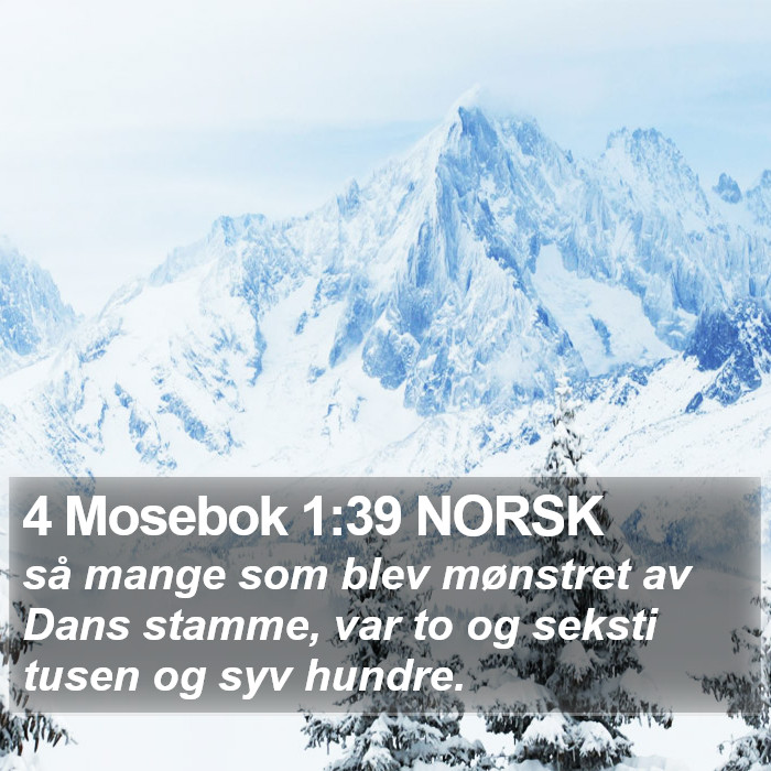 4 Mosebok 1:39 NORSK Bible Study