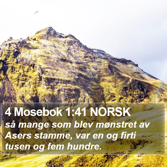 4 Mosebok 1:41 NORSK Bible Study