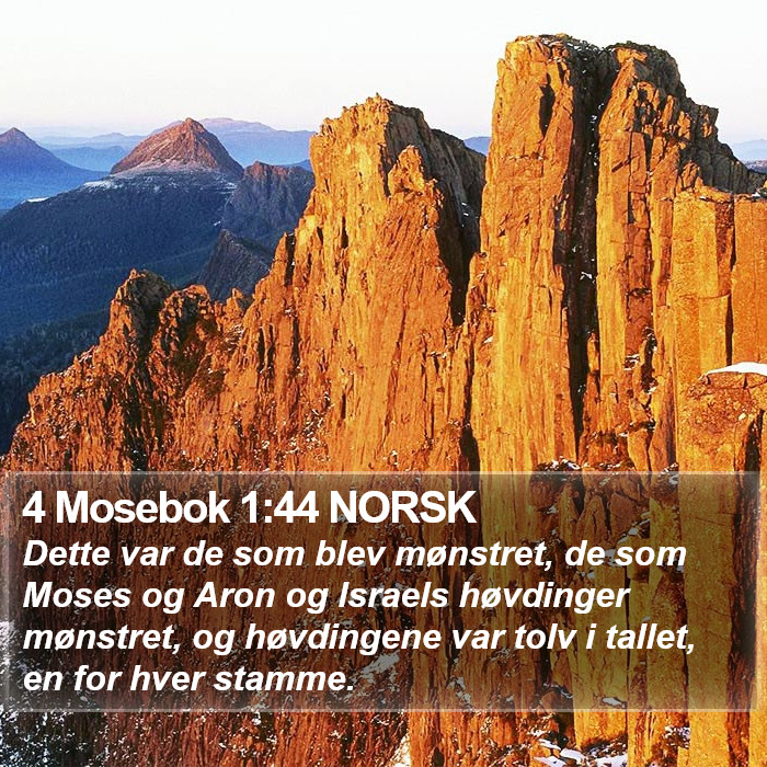 4 Mosebok 1:44 NORSK Bible Study