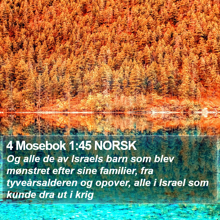 4 Mosebok 1:45 NORSK Bible Study