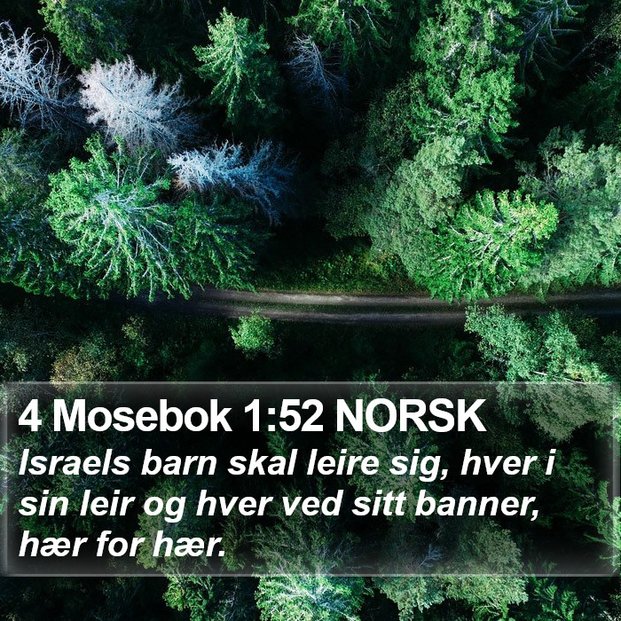 4 Mosebok 1:52 NORSK Bible Study