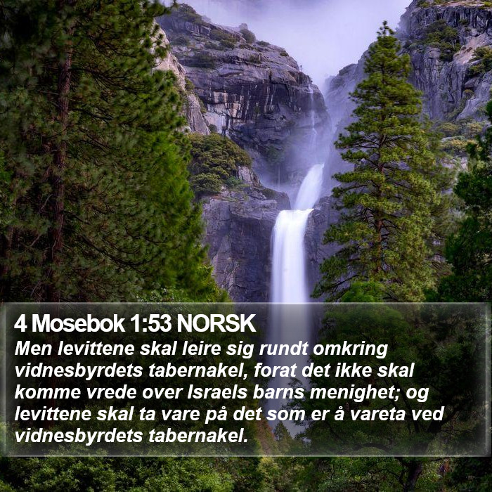 4 Mosebok 1:53 NORSK Bible Study