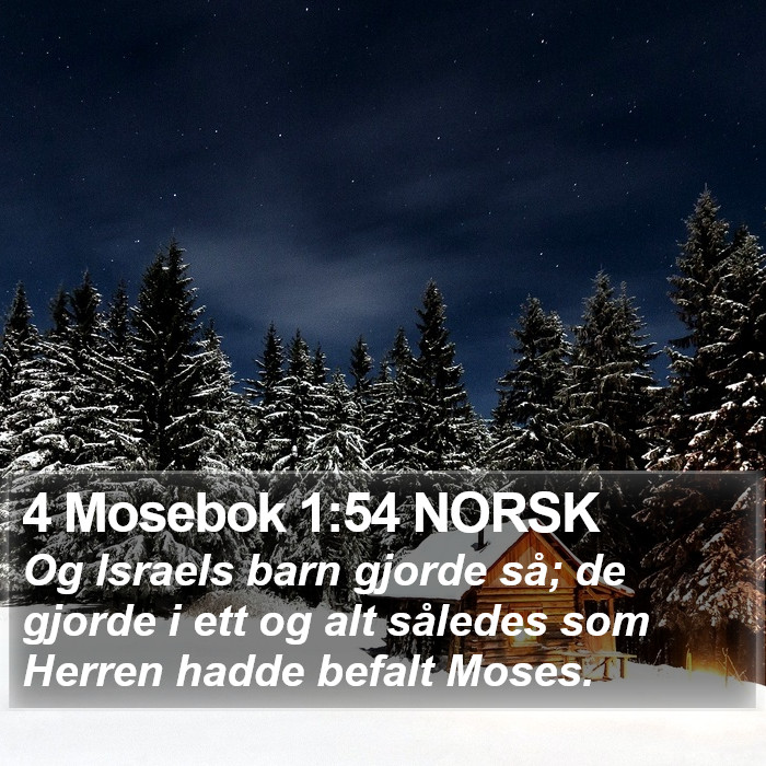 4 Mosebok 1:54 NORSK Bible Study