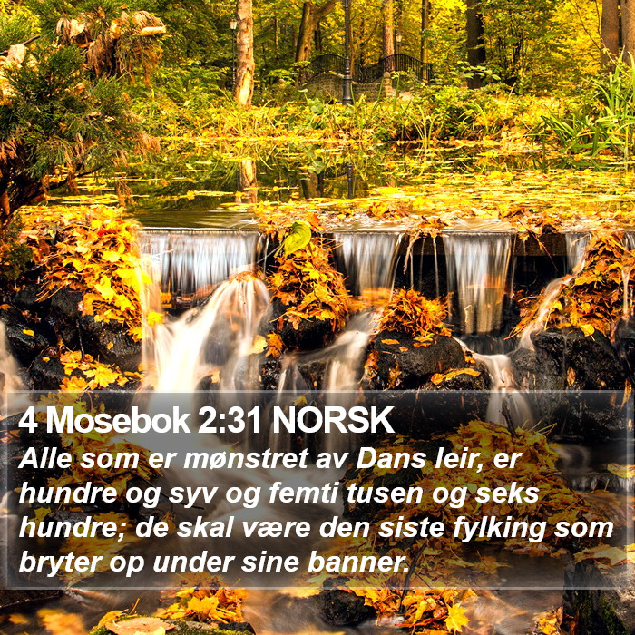 4 Mosebok 2:31 NORSK Bible Study